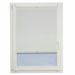 Plissee-Faltstore - weiß - 90x220 cm