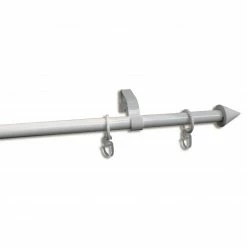 Gardinenstange - weiß - ausziehbar - 120-180 cm