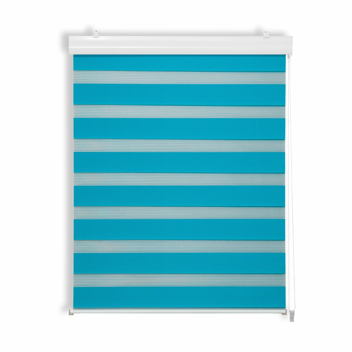 Doppelrollo mit Blende - petrol - 80x180 cm 3 Doppelrollo mit Blende - petrol - 80x180 cm