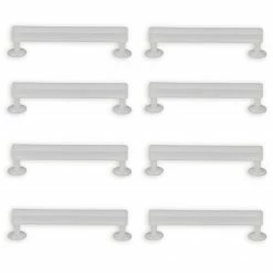 8er-Pack Halter für Schlaufenschals - weiß