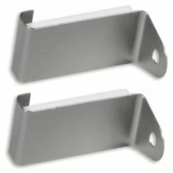 2er-Set Spannfix-Gardinenstangen-Adapter - edelstahl