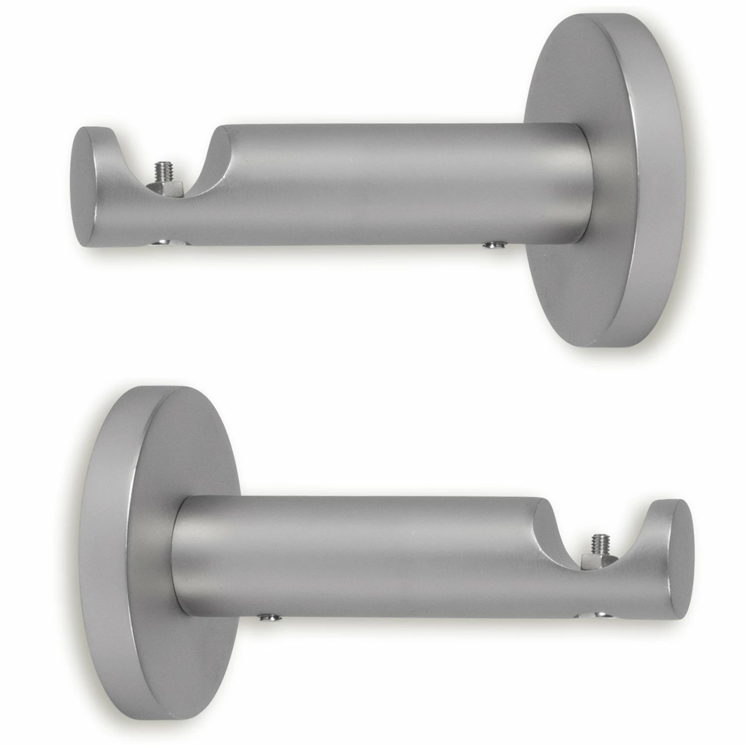 2er-Set Gardinenstangenträger - titan matt 3 2er-Set Gardinenstangenträger - titan matt