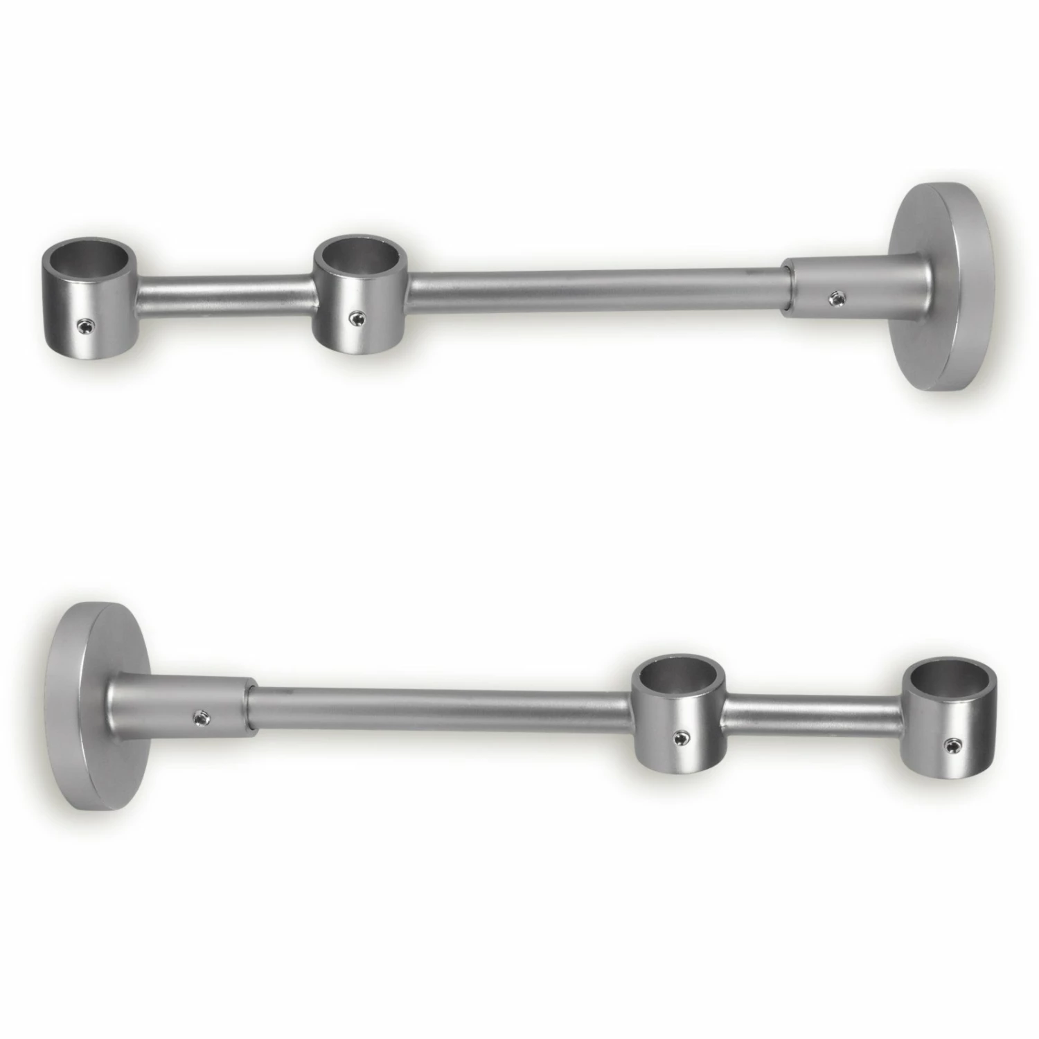 2er-Set Gardinenstangen-Doppelträger - titan - kürzbar 3 2er-Set Gardinenstangen-Doppelträger - titan - kürzbar