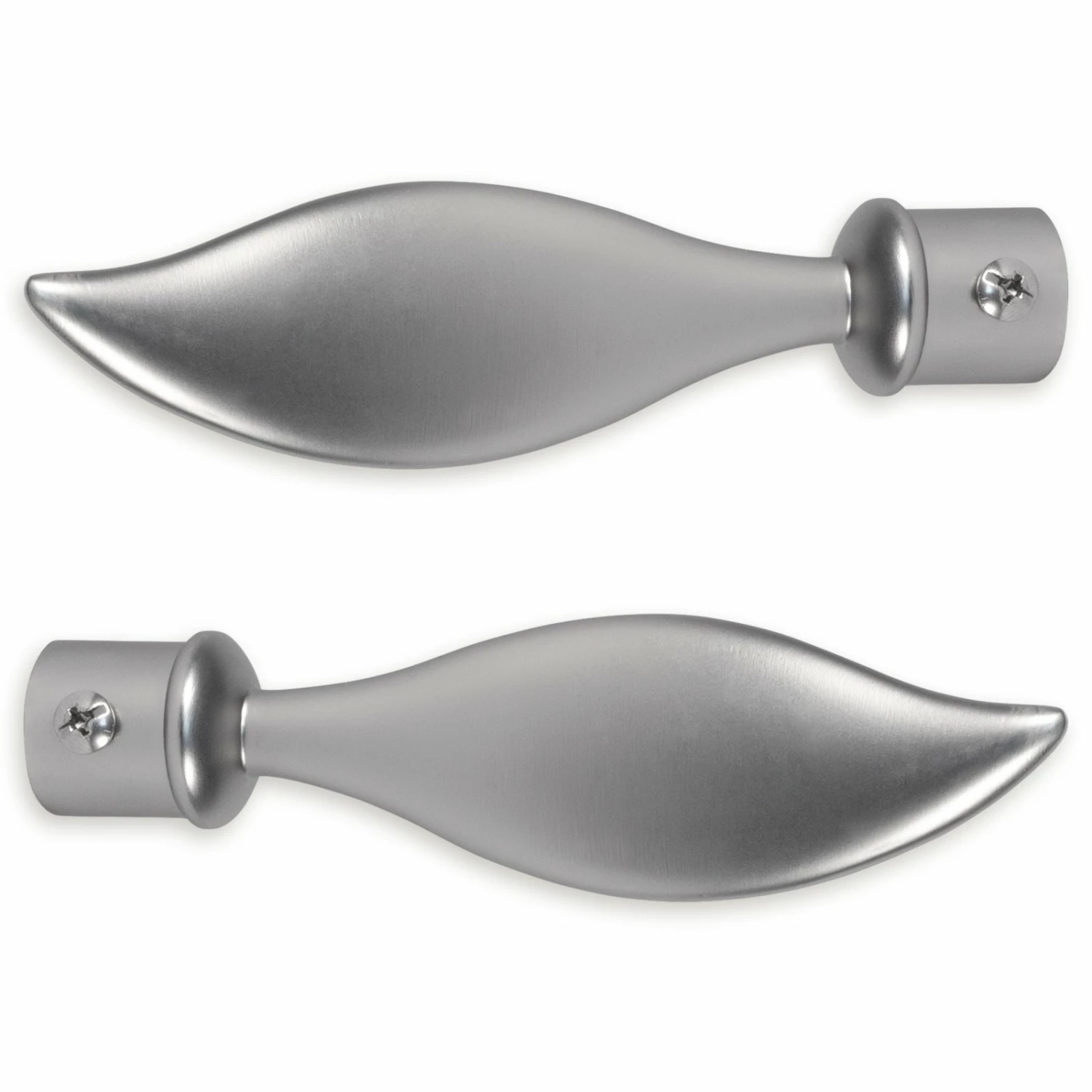 2er-Set Gardinenstangen-Endstück - titan 3 2er-Set Gardinenstangen-Endstück - titan