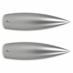 2er-Set Gardinenstangen-Endstücke - titan