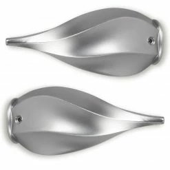 2er-Set Gardinenstangen-Endstück - titan