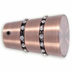 Gardinenstangen-Endstück - Glitter kupfer