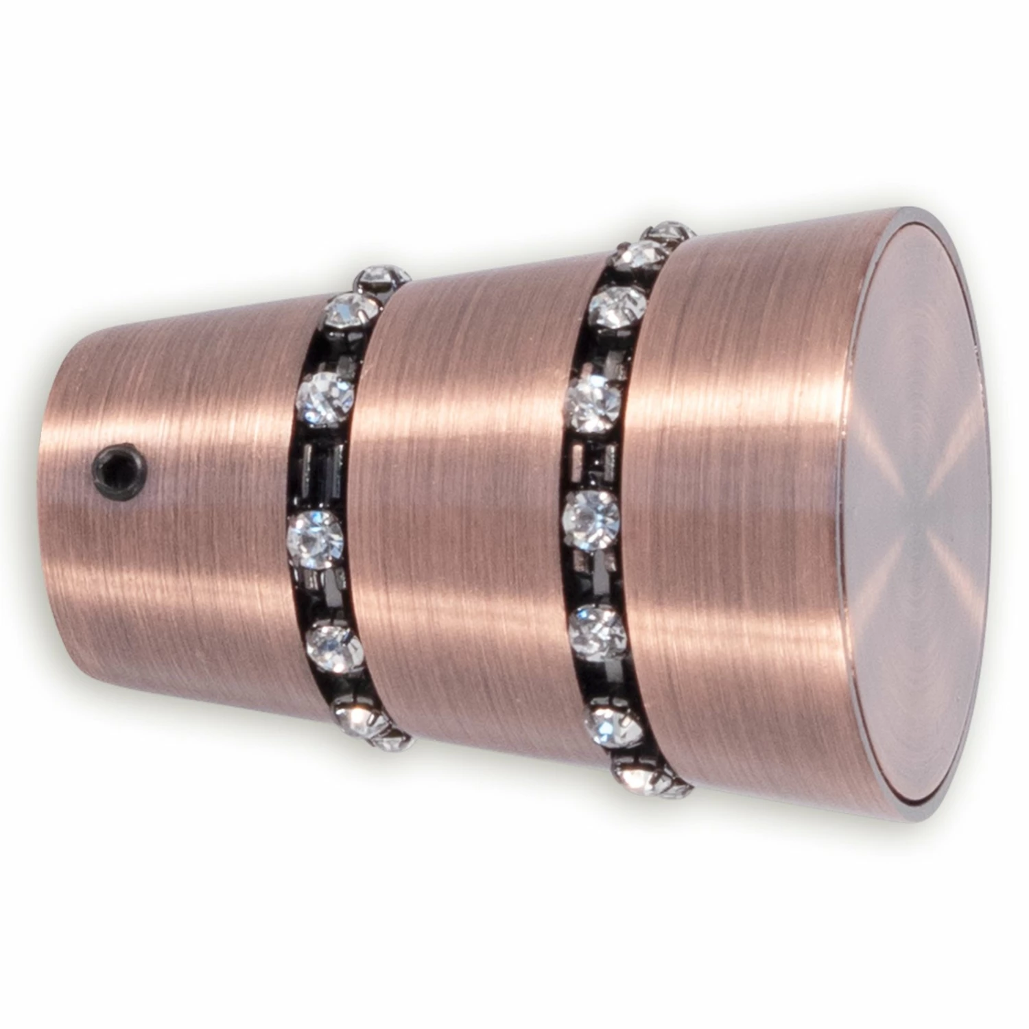 Gardinenstangen-Endstück - Glitter kupfer 3 Gardinenstangen-Endstück - Glitter kupfer