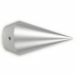 Gardinenstangen-Endstück - silber - Spitze