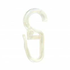 Faltenlegehaken - glasklar - 10 Stück - 28 mm
