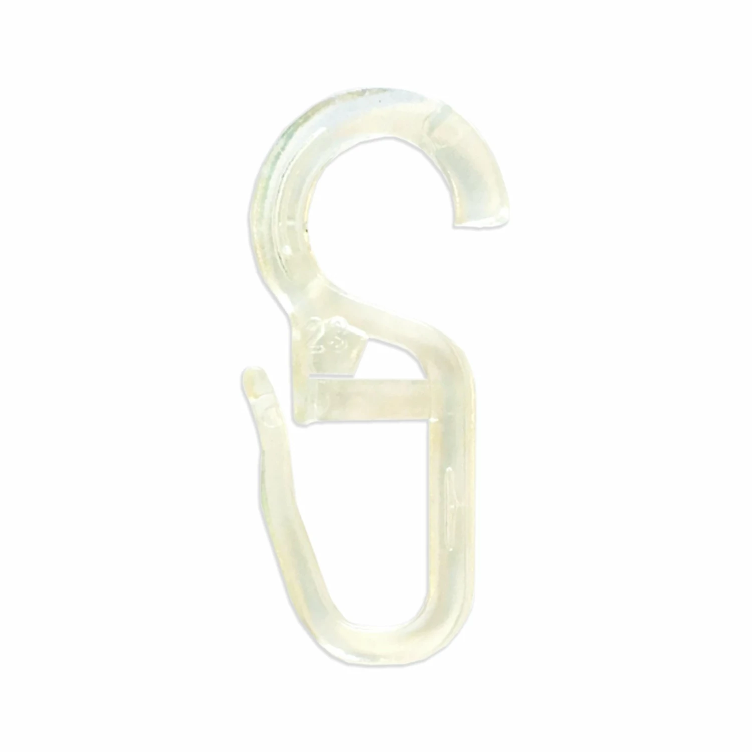 Faltenlegehaken - glasklar - 10 Stück - 28 mm 3 Faltenlegehaken - glasklar - 10 Stück - 28 mm