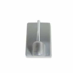 Klebehaken für Vitragestangen - chromoptik - 4er-Pack