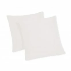 2er-Pack Kissenbezug - weiß - 40x40 cm