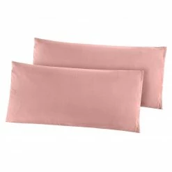 2er-Pack Kissenbezüge - altrosa - 80x40 cm
