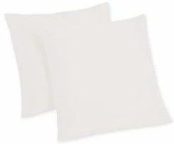 2er-Pack Kissenbezug - weiß - 80x80 cm