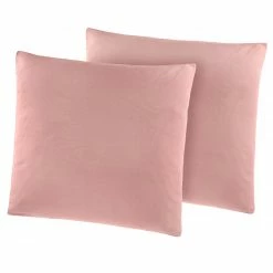 2er-Pack Kissenbezüge - altrosa - 80x80 cm