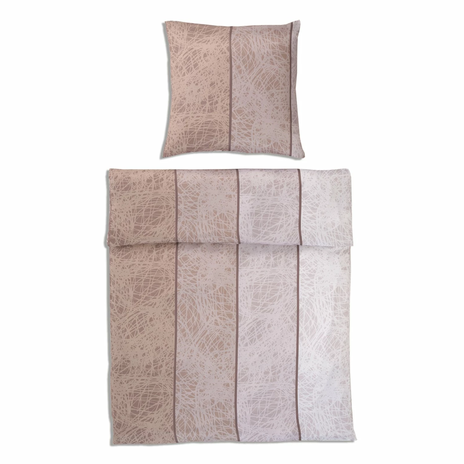 Microfaser-Bettwäsche - creme-beige - 135x200 cm 3 Microfaser-Bettwäsche - creme-beige - 135x200 cm