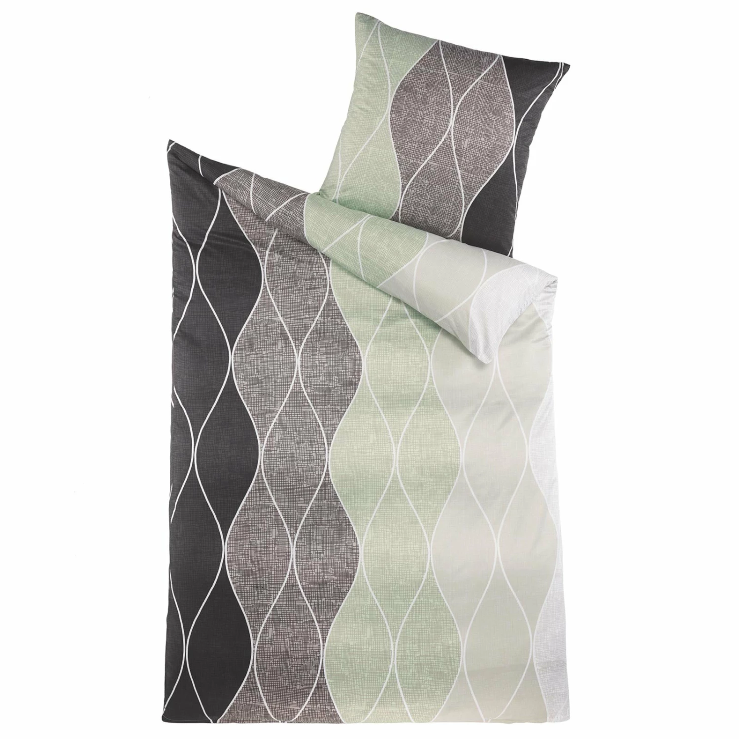 Microfaser-Bettwäsche - grau - 135x200 cm 3 Microfaser-Bettwäsche - grau - 135x200 cm