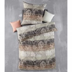 Microfaser-Bettwäsche - braun - 135x200 cm -Heimtextilien Verkäufe 0450001351 02 1600Wx1600H