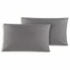 2er-Pack Kissenbezüge - stahlgrau - 40x80 cm -Heimtextilien Verkäufe 0450002507 1600Wx1600H