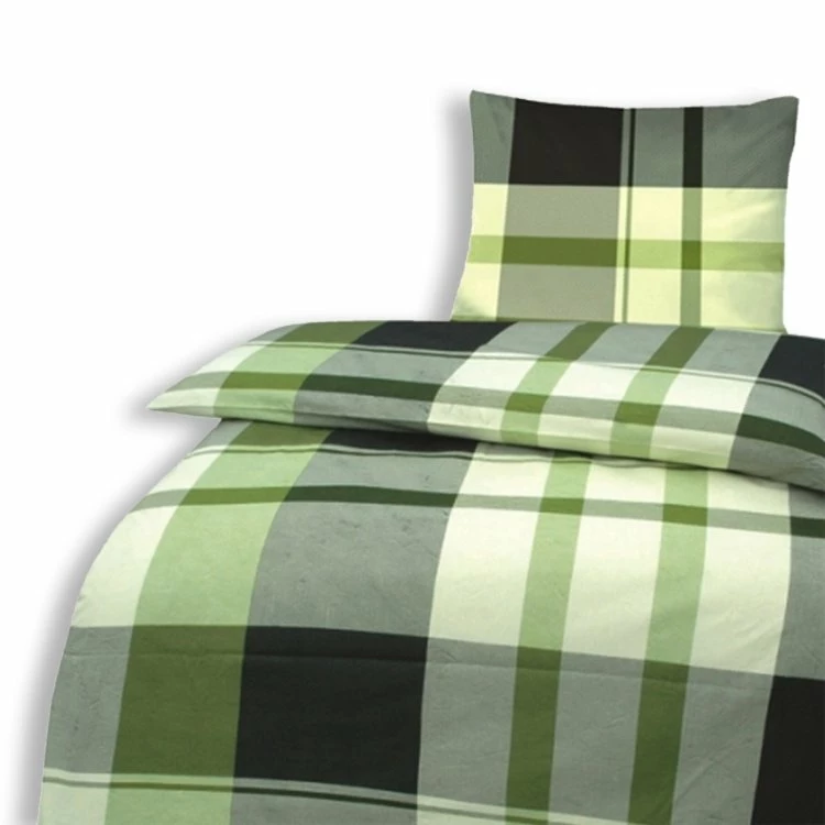 Renforce-Bettwäsche - grün - Karo - 135x200 cm 3 Renforce-Bettwäsche - grün - Karo - 135x200 cm