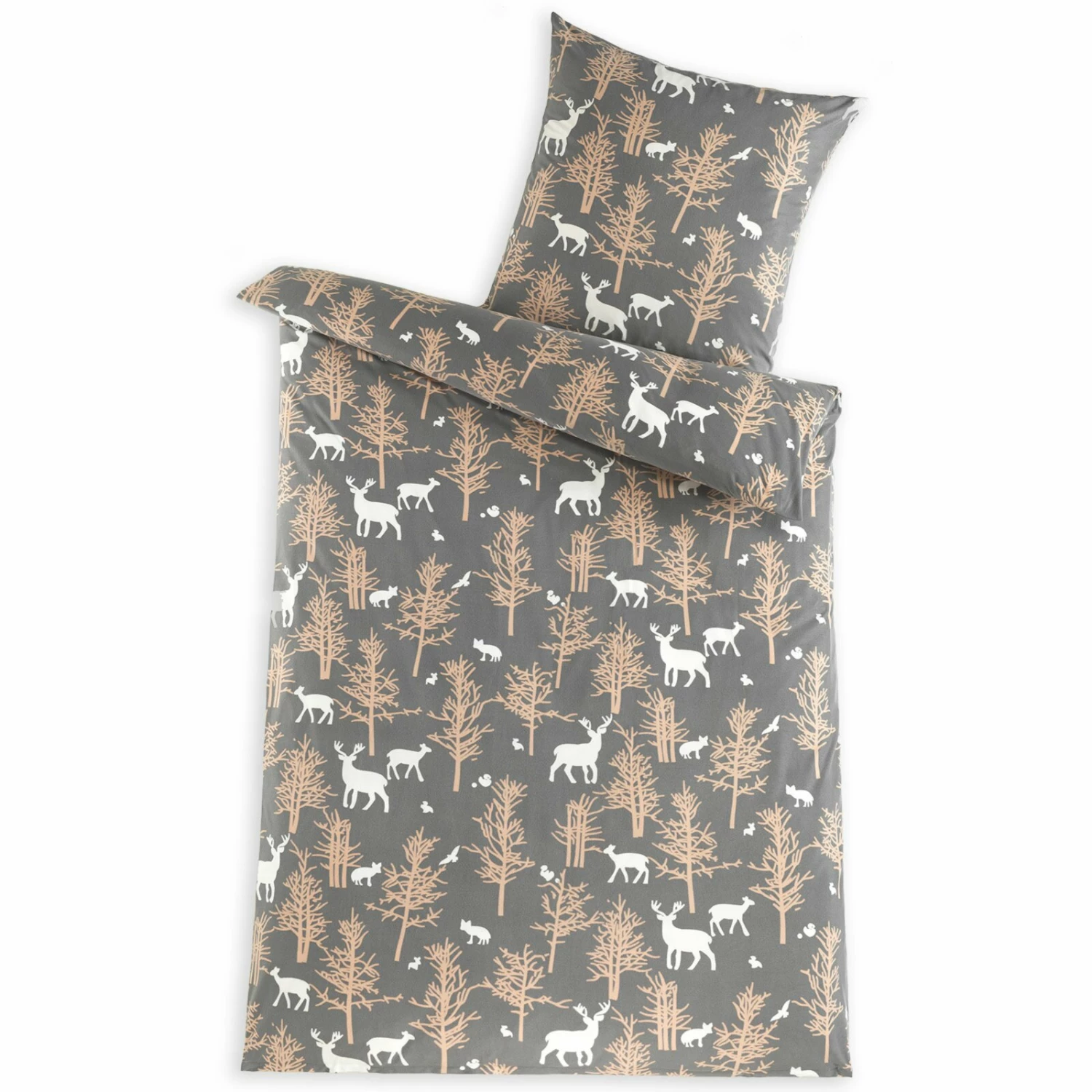 Microfaser-Flausch Bettwäsche - Forrest - 135x200 cm 3 Microfaser-Flausch Bettwäsche - Forrest - 135x200 cm