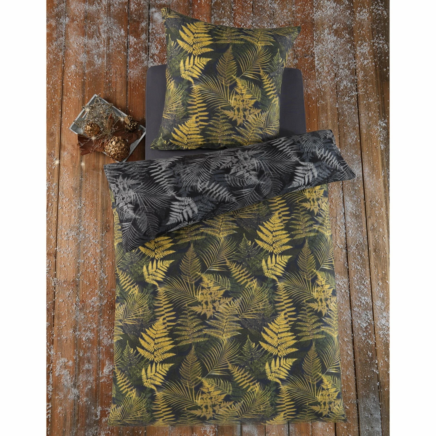 Microfaser-Flausch Bettwäsche - Farn - 135x200 cm 4 Microfaser-Flausch Bettwäsche - Farn - 135x200 cm – Bild 2