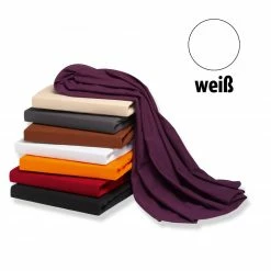 Elastic-Jersey-Spannbettlaken - weiß - 100x200 cm