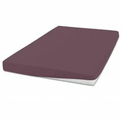 Elastic-Jersey-Spannbettlaken - mauve - 100x200 cm