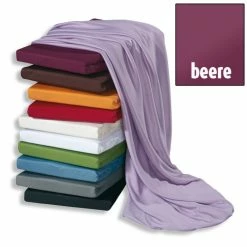Microfaser-Jersey-Bettlaken - beere - 90x200 cm