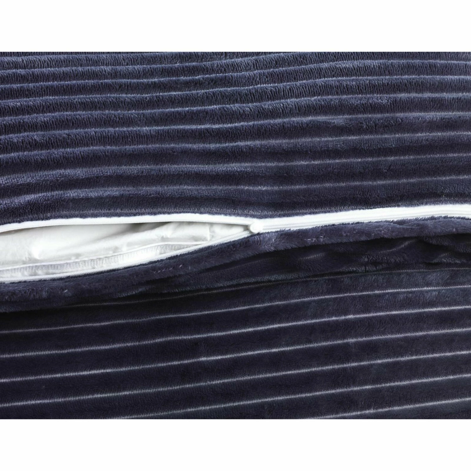 Microfaser-Bettwäsche - anthrazit - Cord-Look - 135x200 cm 3 Microfaser-Bettwäsche - anthrazit - Cord-Look - 135x200 cm – Bild 2