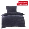 Microfaser-Bettwäsche - anthrazit - Cord-Look - 135x200 cm -Heimtextilien Verkäufe 0450010500 1600Wx1600H