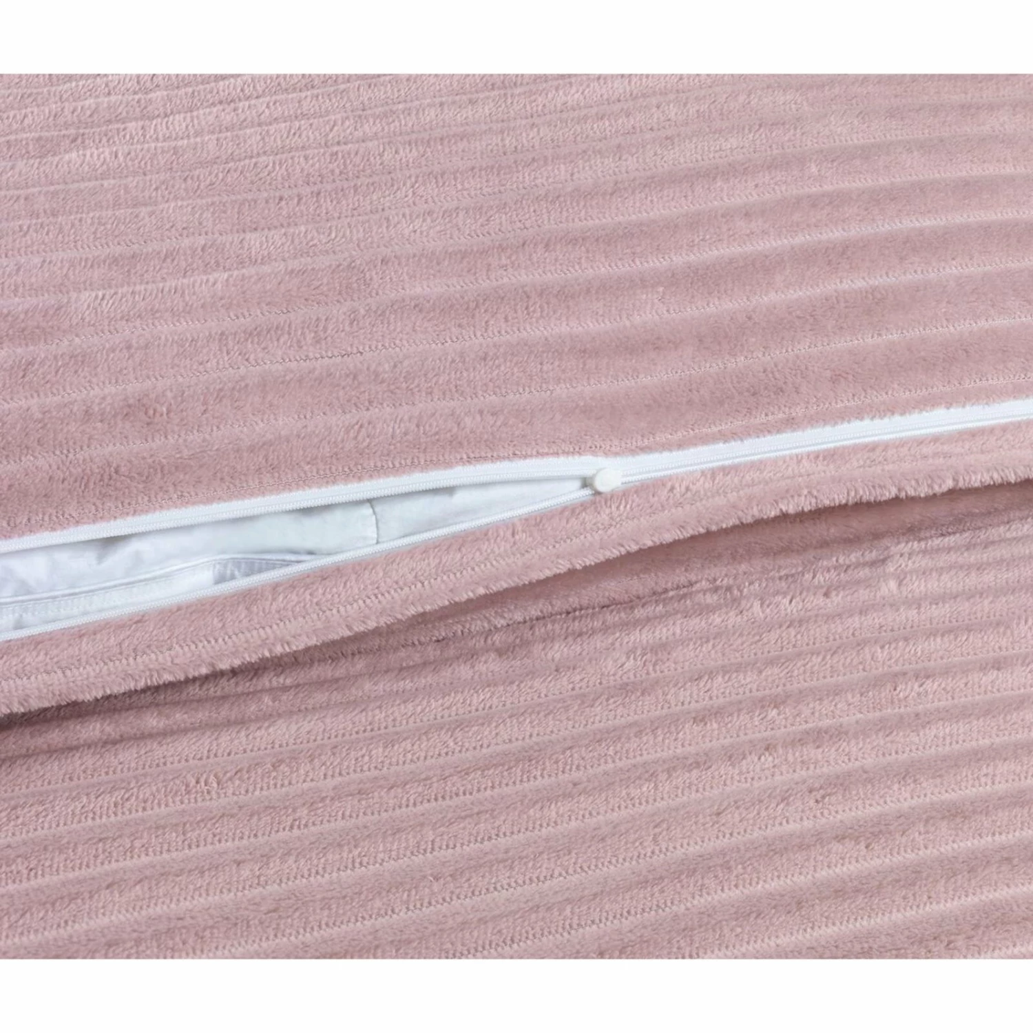 Microfaser-Bettwäsche - rosa - Cord-Look - 135x200 cm 4 Microfaser-Bettwäsche - rosa - Cord-Look - 135x200 cm – Bild 2