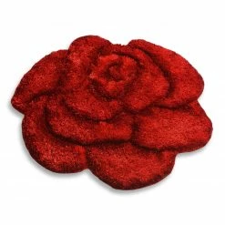 homara Teppich - Rose 3D - rot - 80x80 cm