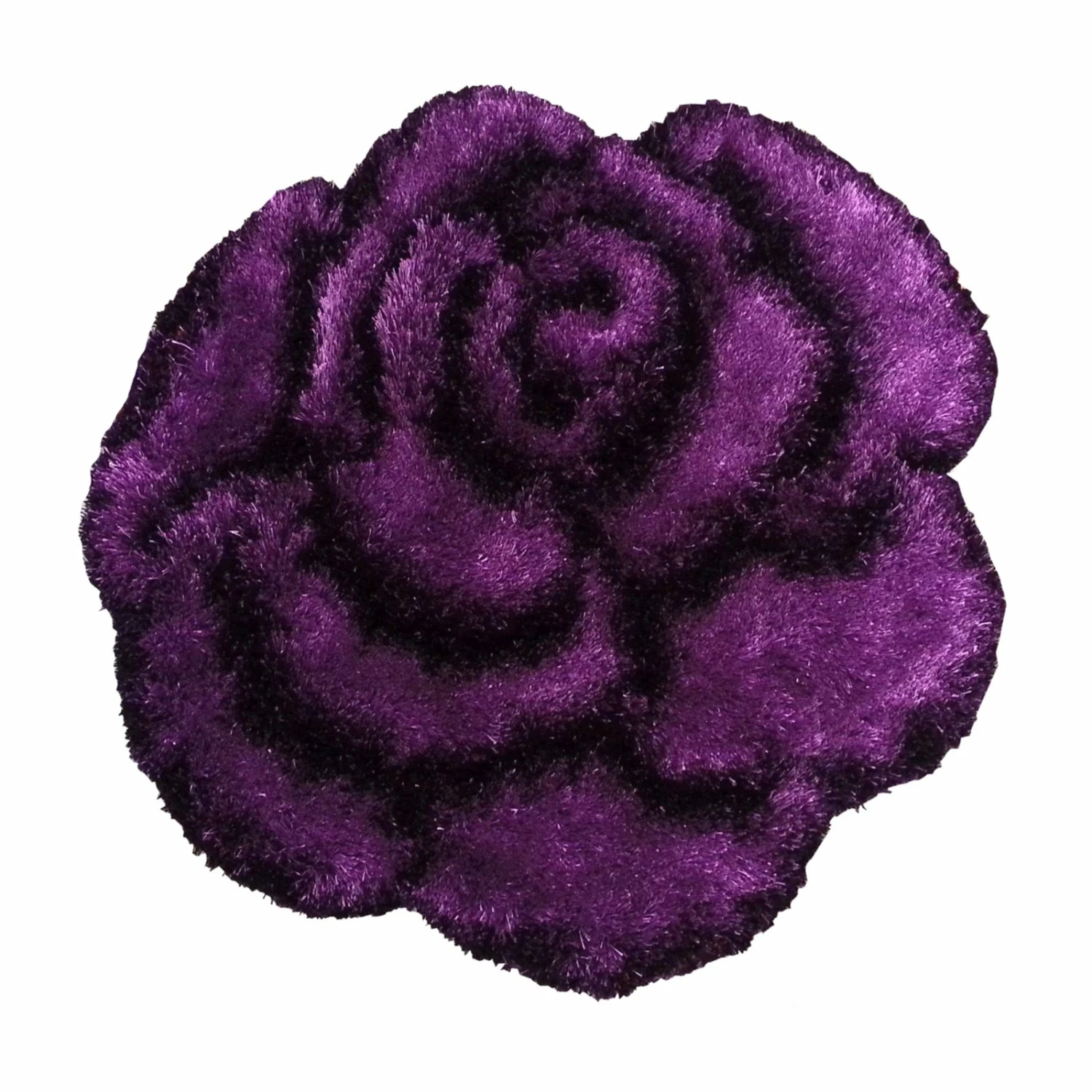 homara Hochflorteppich - lila - 80x80 cm 3 homara Hochflorteppich - lila - 80x80 cm