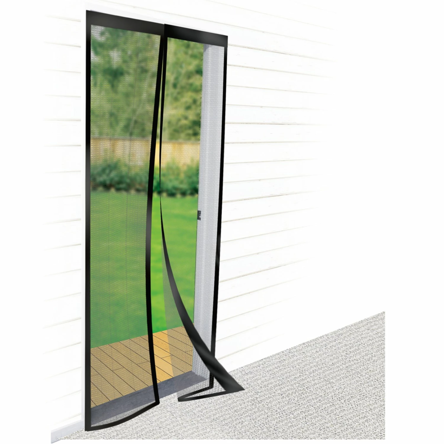 Gardiola Fliegengitter-Türvorhang - anthrazit - 100x220 cm 4 Gardiola Fliegengitter-Türvorhang - anthrazit - 100x220 cm – Bild 2