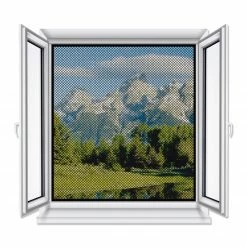 Gardiola Fliegengitter-Fenster - anthrazit - 150x130 cm