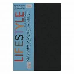 Microfaser-Bettlaken - schwarz - 90x200 cm