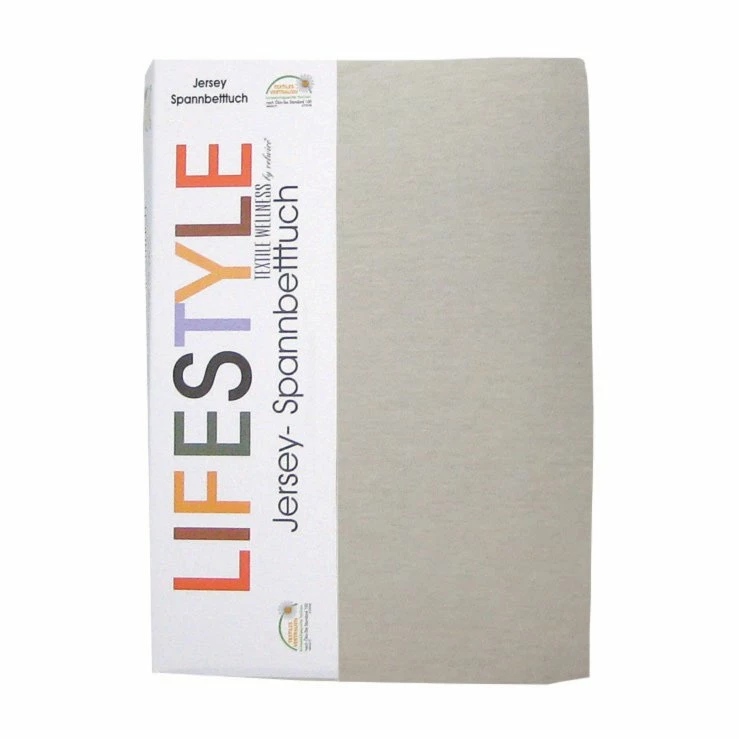 Jersey-Spannbettlaken - ecru - 90x200 cm 3 Jersey-Spannbettlaken - ecru - 90x200 cm