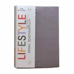 Jersey-Spannbettlaken - graphit - 100x200 cm