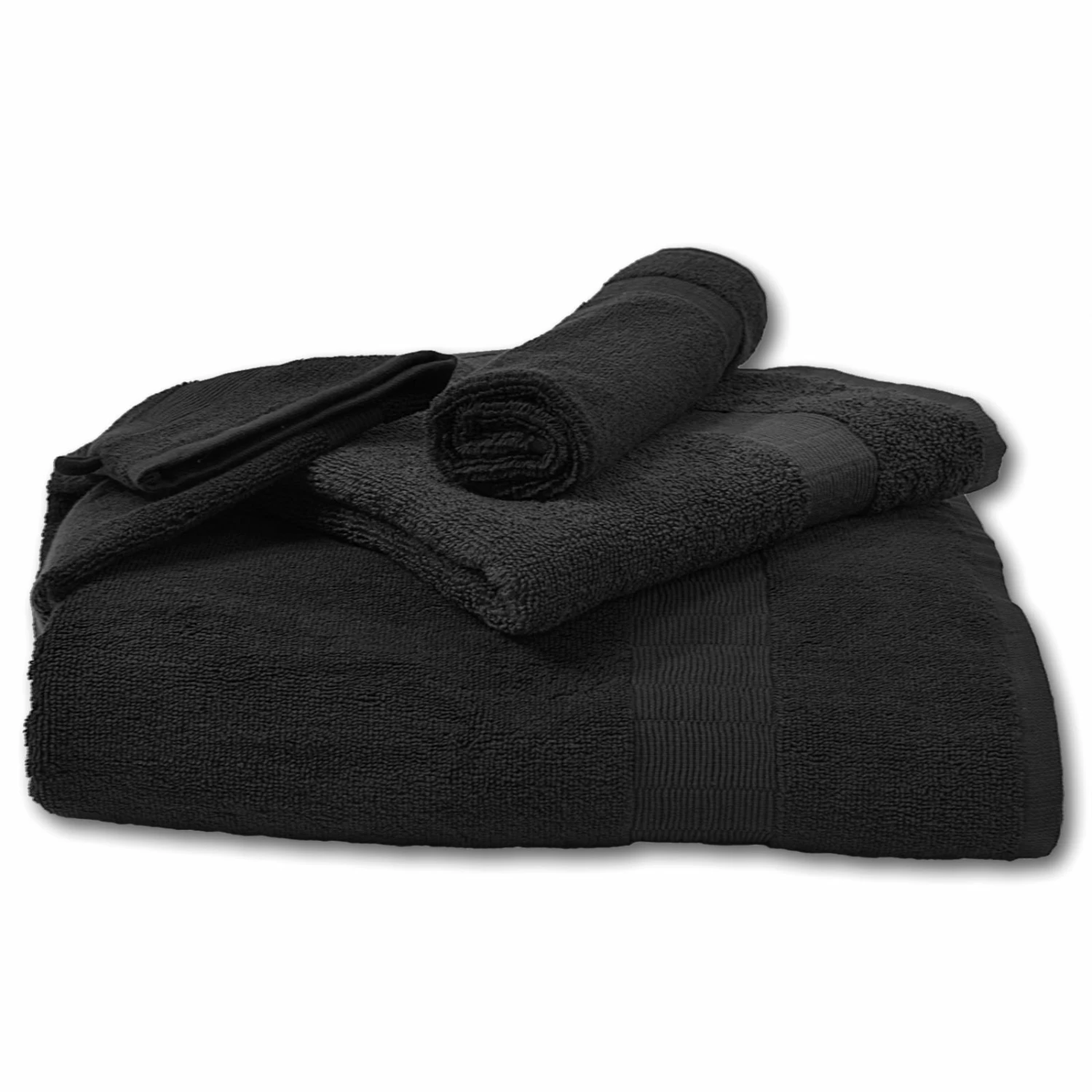 Calimosa Duschtuch - schwarz - Baumwolle - 70x140 cm 4 Calimosa Duschtuch - schwarz - Baumwolle - 70x140 cm – Bild 2