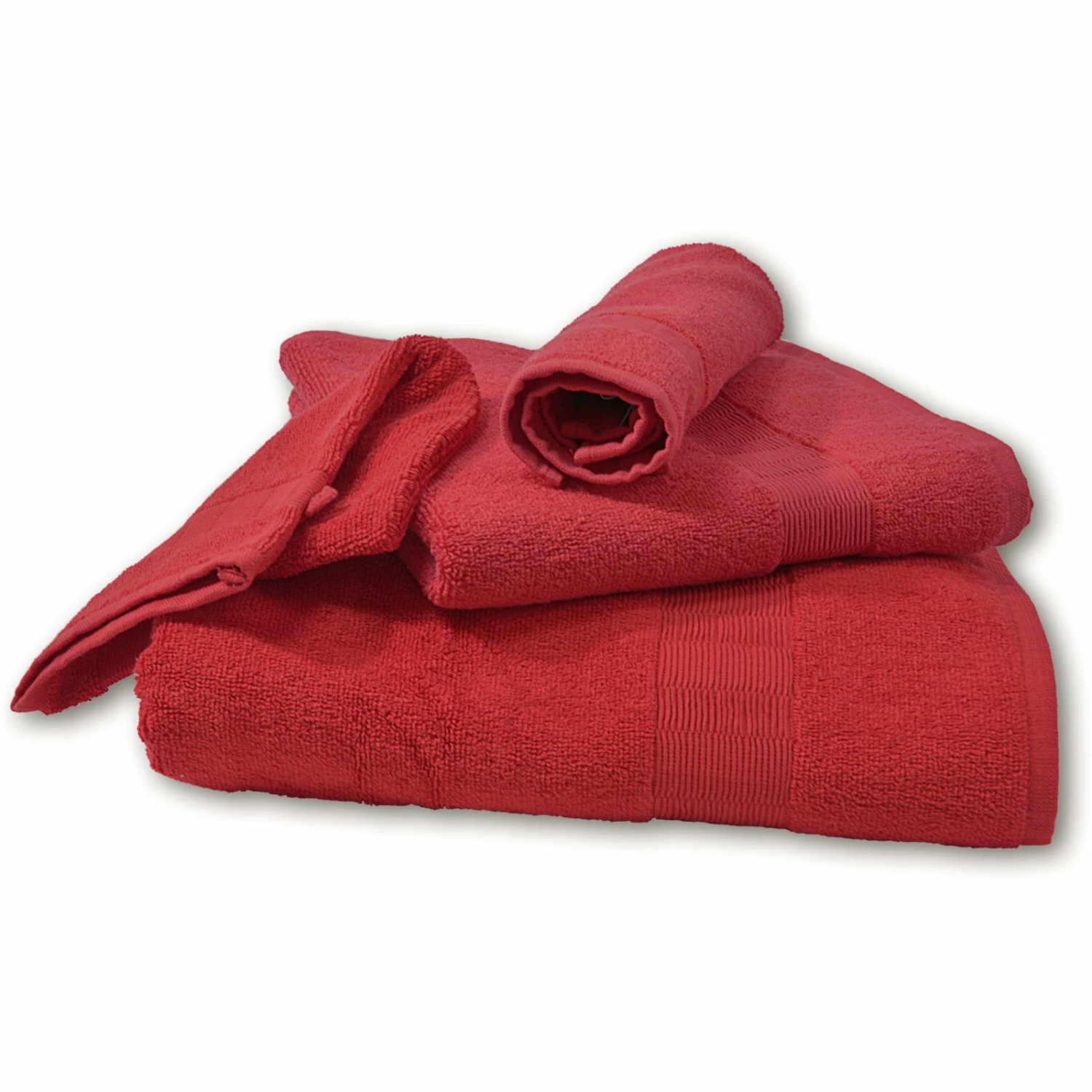 Calimosa Duschtuch - rubinrot - Baumwolle - 70x140 cm 4 Calimosa Duschtuch - rubinrot - Baumwolle - 70x140 cm – Bild 2