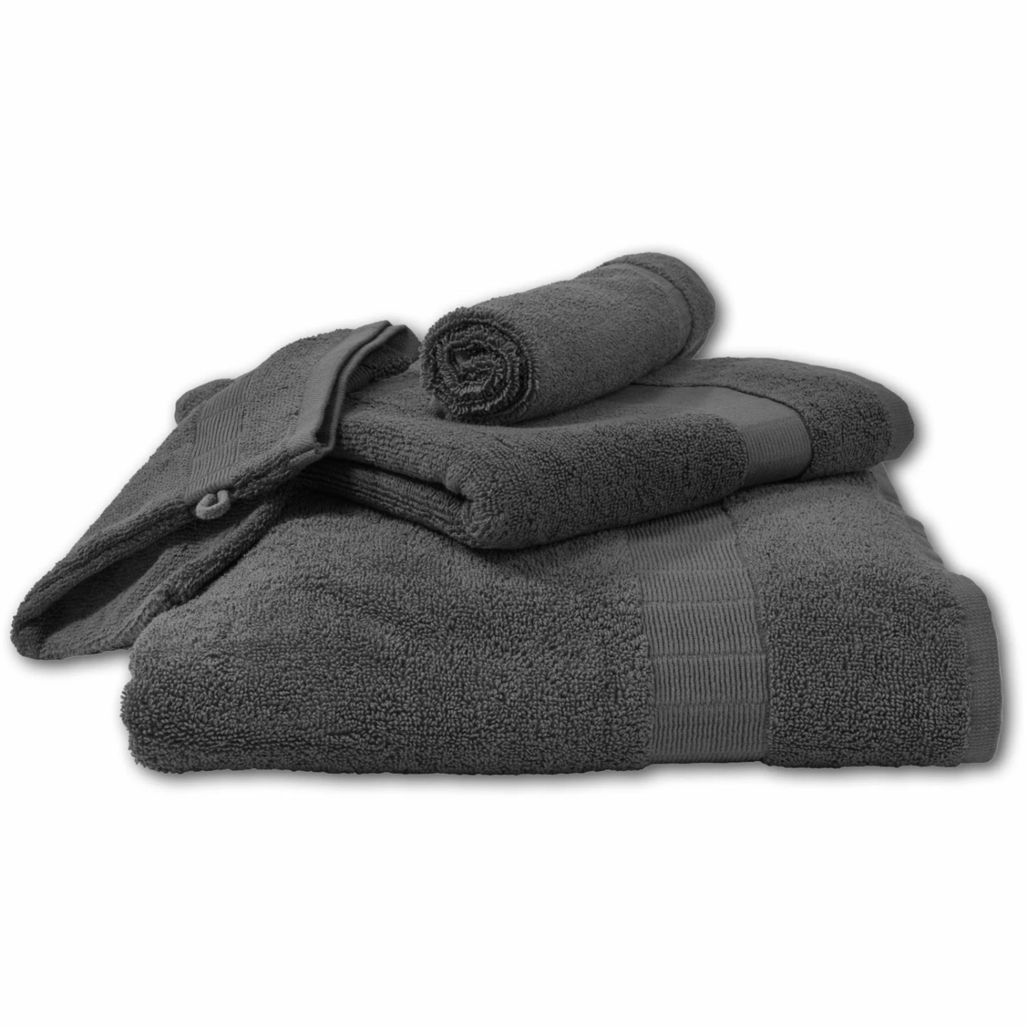 Calimosa Handtuch - grau - Baumwolle - 50x100 cm 4 Calimosa Handtuch - grau - Baumwolle - 50x100 cm – Bild 2