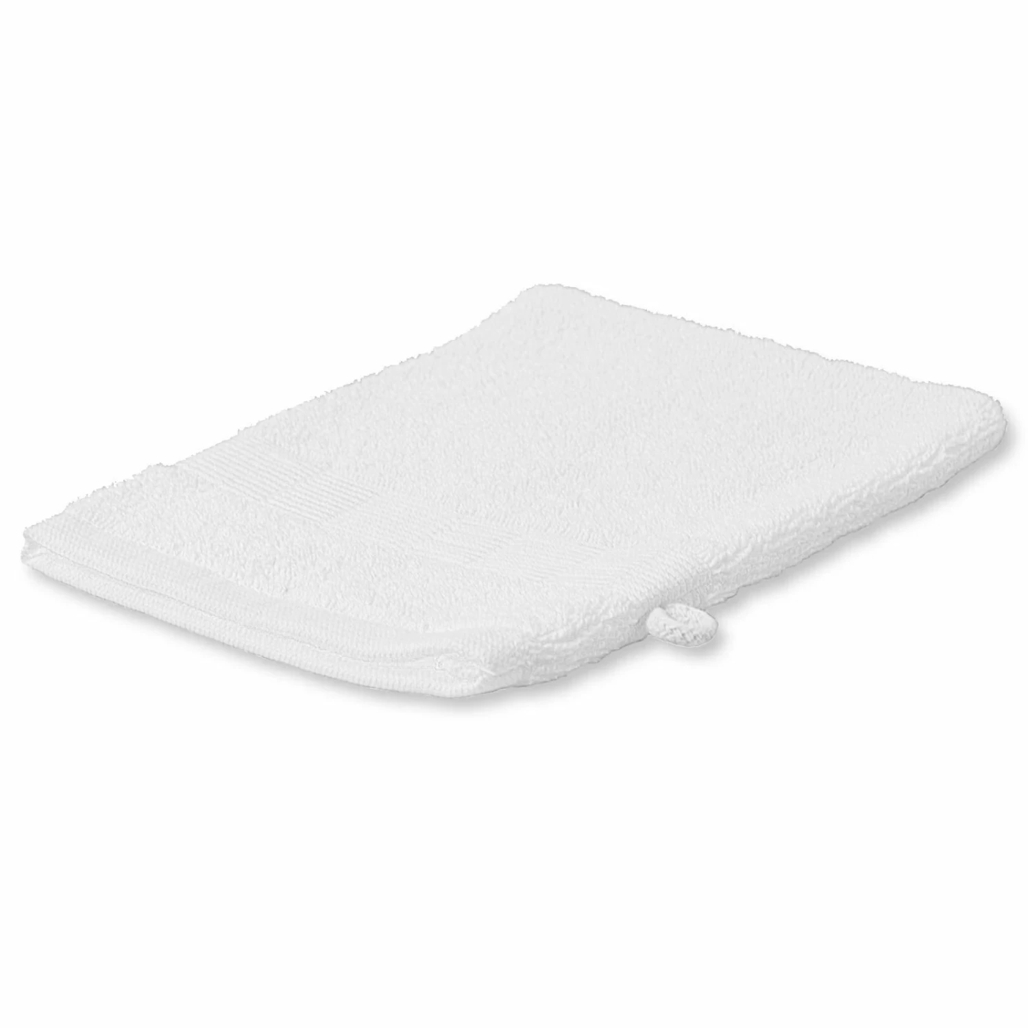 Calimosa Waschhandschuh - weiß - Baumwolle - 15x20 cm 3 Calimosa Waschhandschuh - weiß - Baumwolle - 15x20 cm