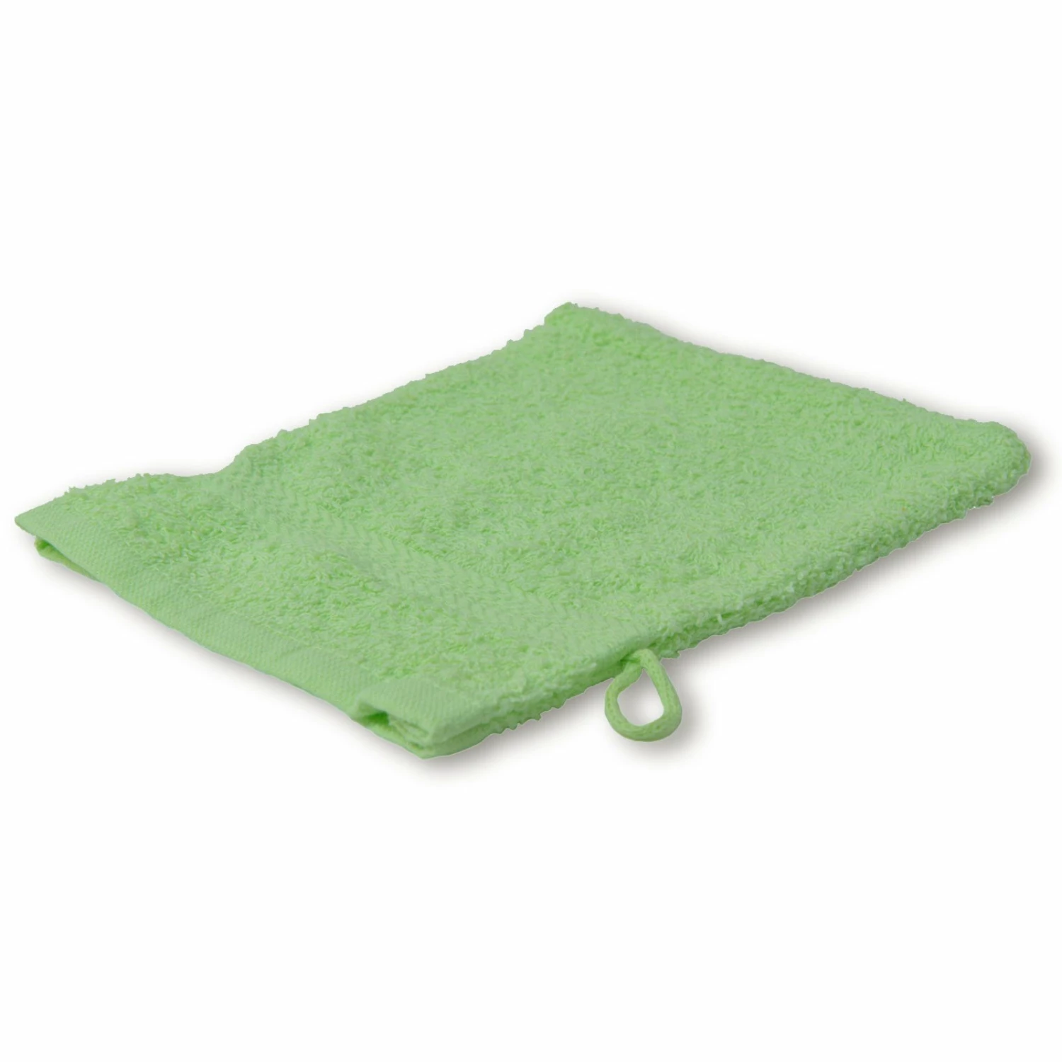 Waschhandschuh - Baumwolle - grün 3 Waschhandschuh - Baumwolle - grün