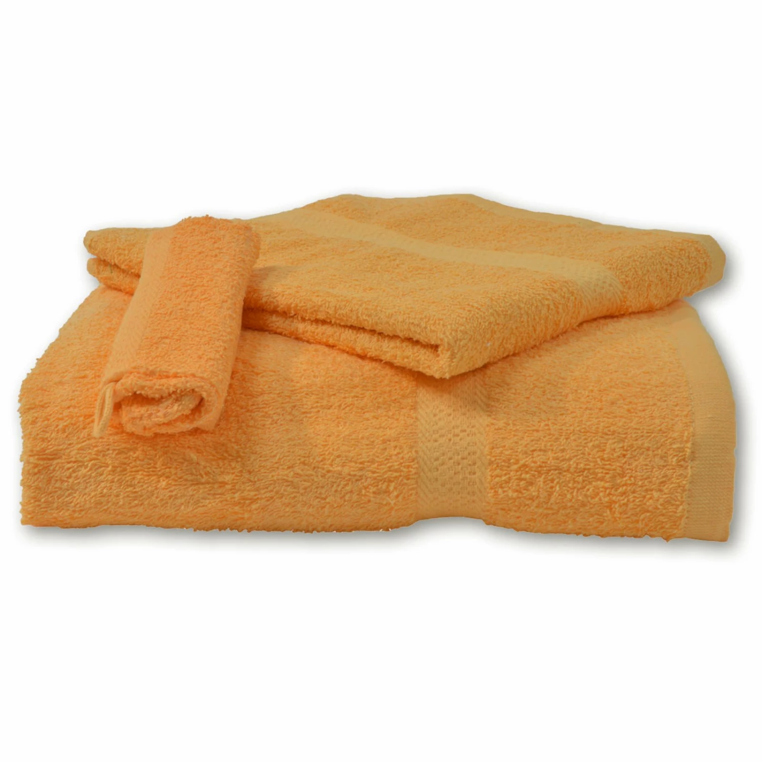 Waschhandschuh - Baumwolle - orange 4 Waschhandschuh - Baumwolle - orange – Bild 2