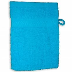 Waschlappen - türkis - Baumwolle