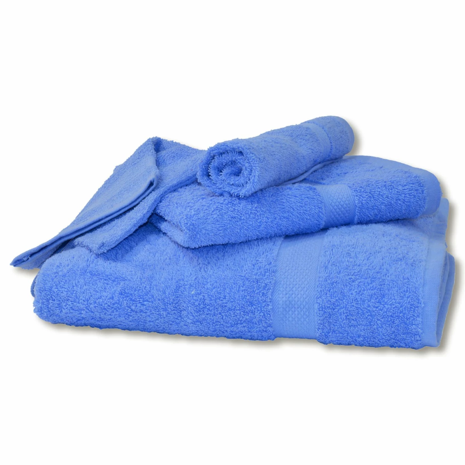 Gästehandtuch - blau - Baumwolle 4 Gästehandtuch - blau - Baumwolle – Bild 2