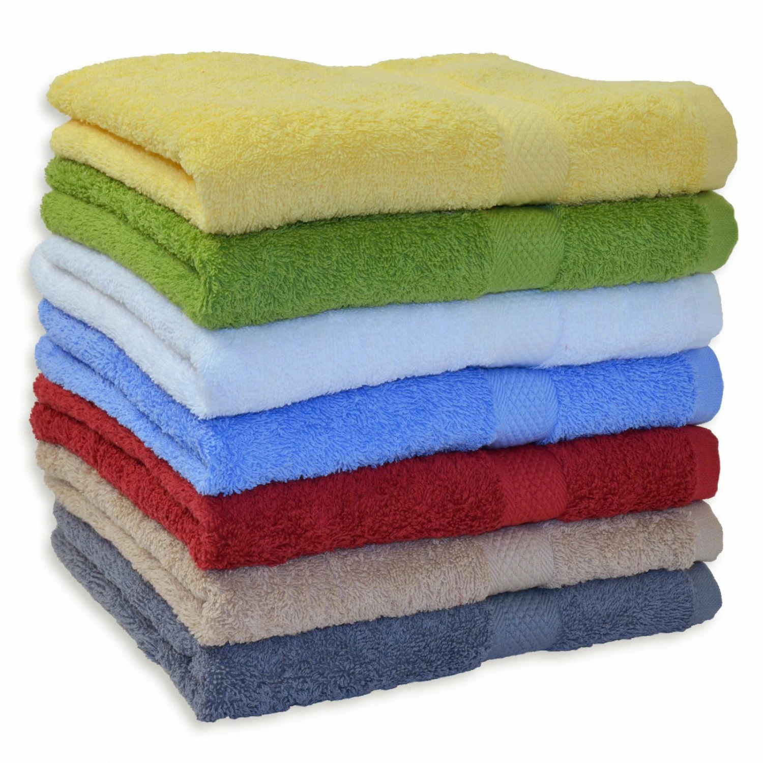 Badetuch - weiß - 70x140 cm - Baumwolle 5 Badetuch - weiß - 70x140 cm - Baumwolle – Bild 3