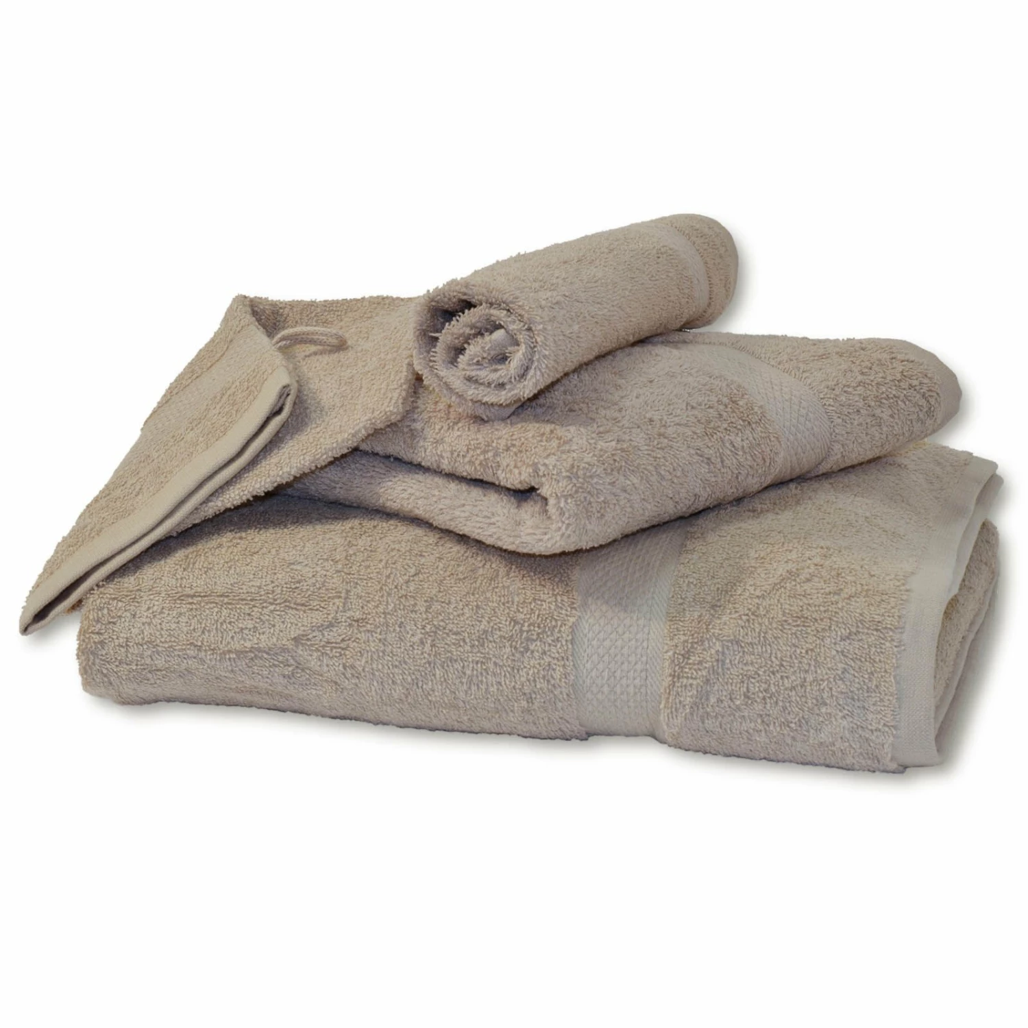 Badetuch - braun - 70x140 cm - Baumwolle 4 Badetuch - braun - 70x140 cm - Baumwolle – Bild 2